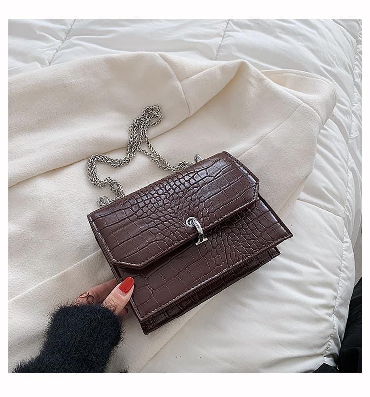 Croc Embossed Luxe Bag - Image 10