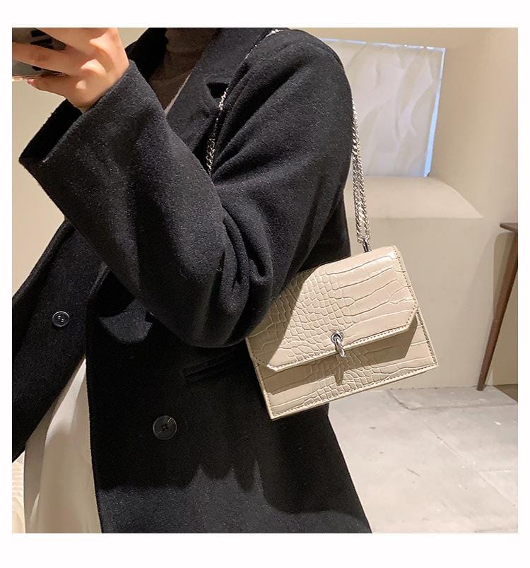 Croc Embossed Luxe Bag - Image 4