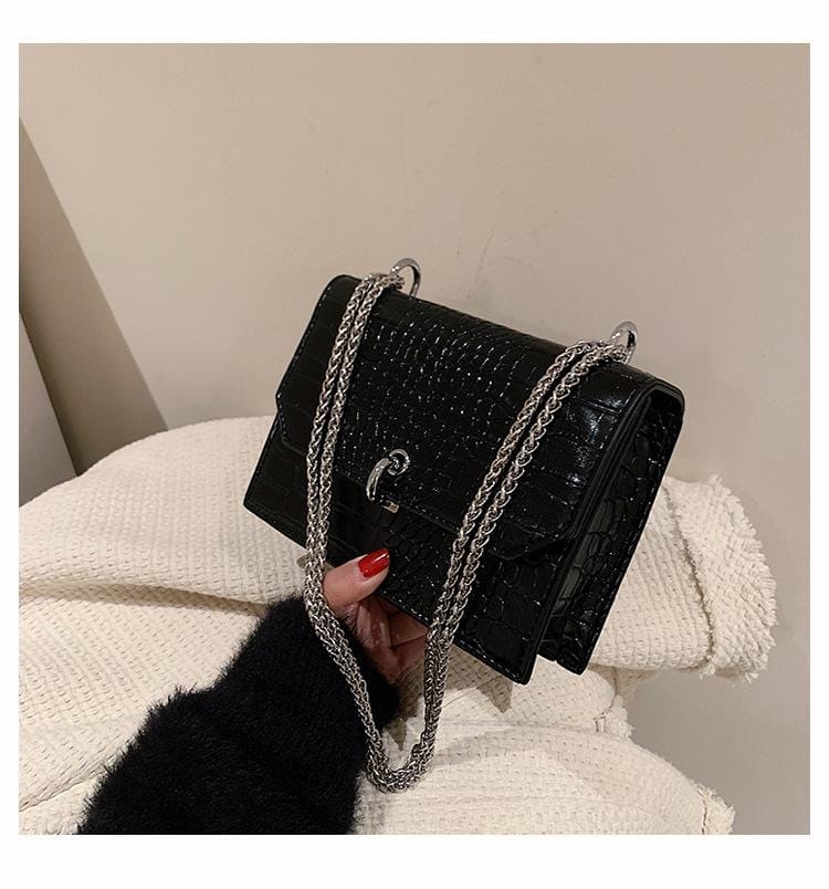 Croc Embossed Luxe Bag - Image 5