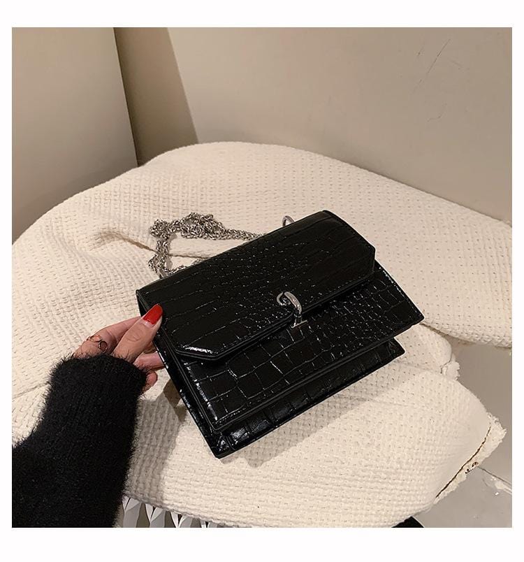 Croc Embossed Luxe Bag - Image 6