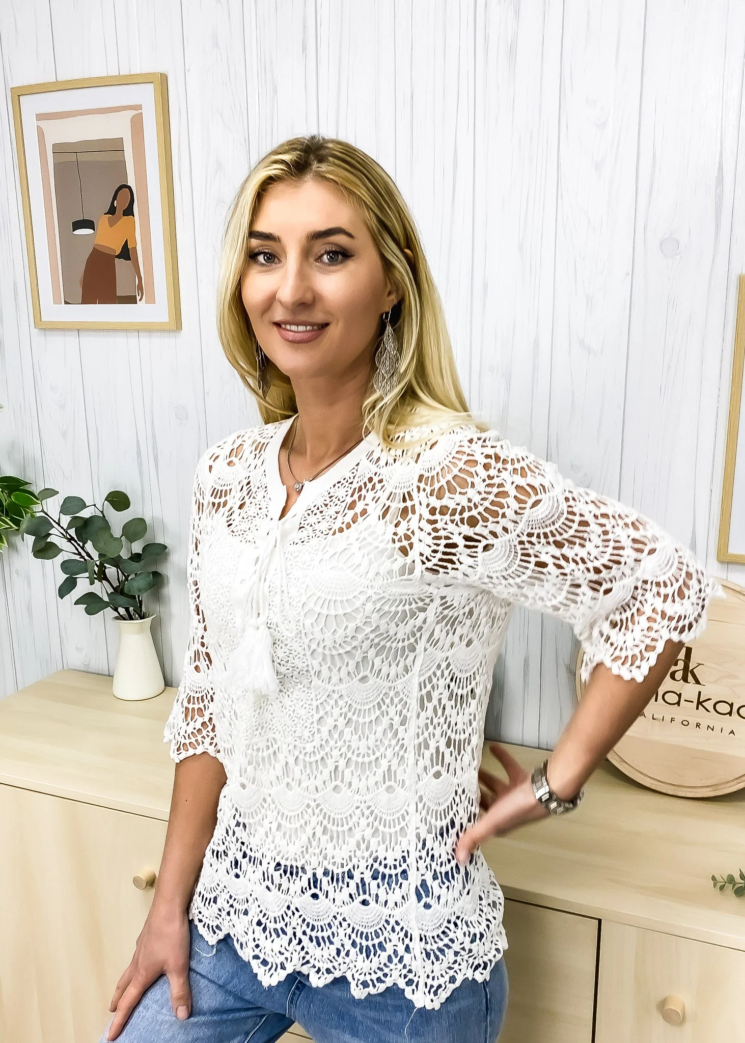 Crochet Corded Tie Top - Image 12