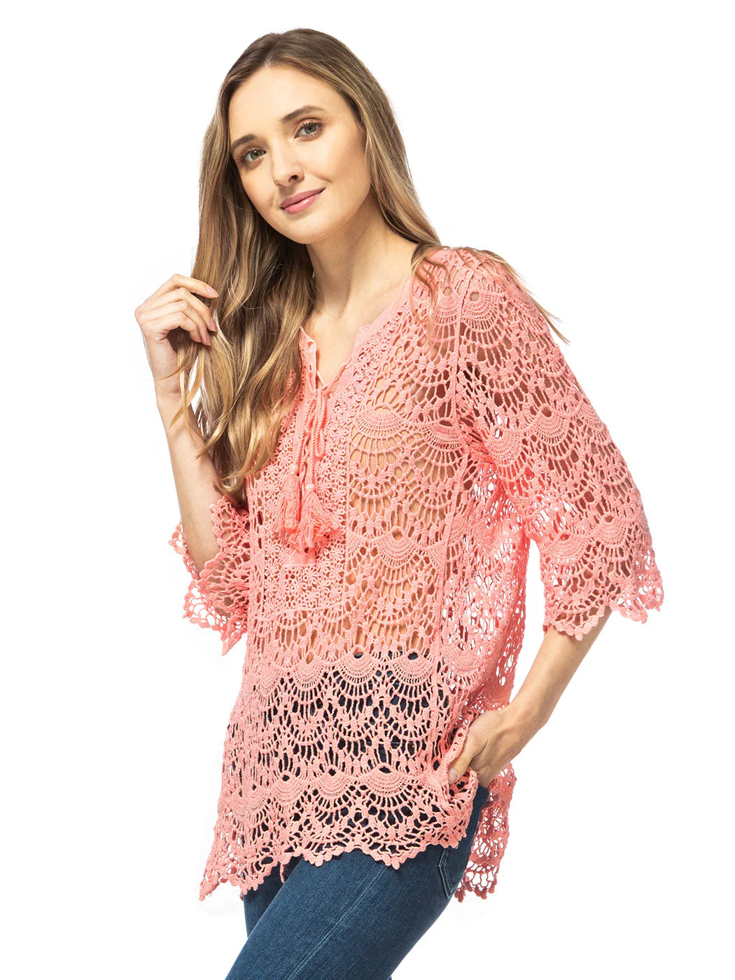 Crochet Corded Tie Top - Image 16