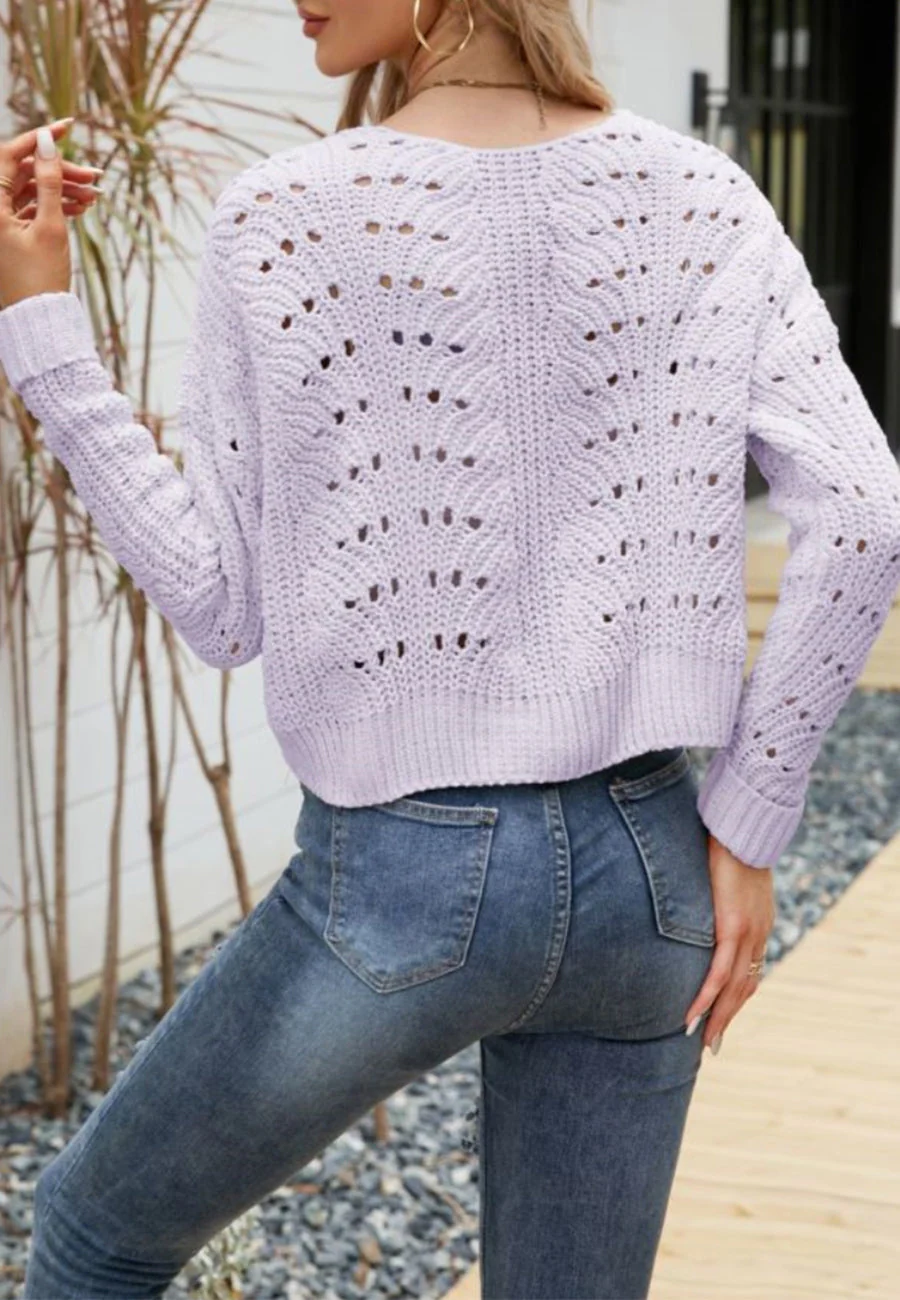 Crochet Knit Light Cardigan - Image 14