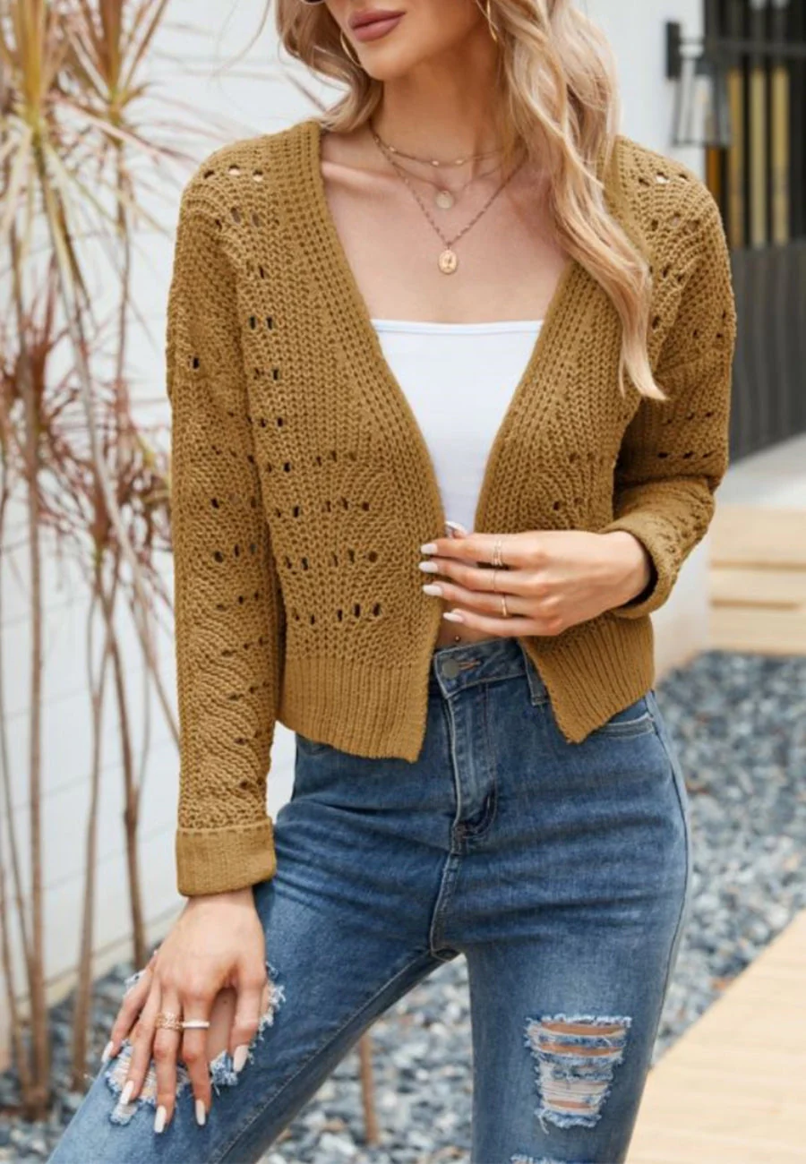 Crochet Knit Light Cardigan - Image 2