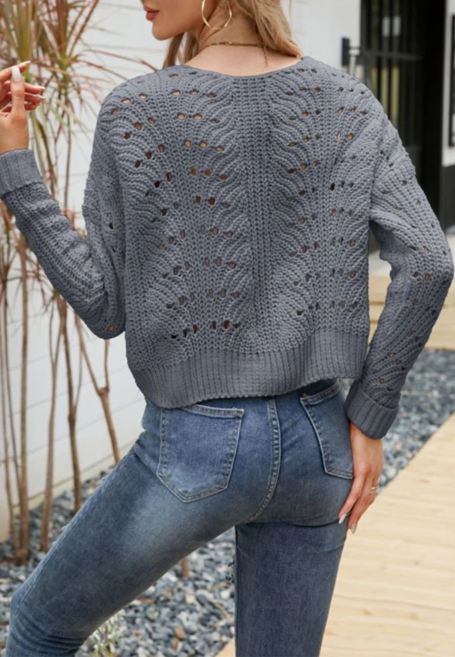 Crochet Knit Light Cardigan - Image 6