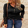Crochet Lace Detail Shirt - Image 22