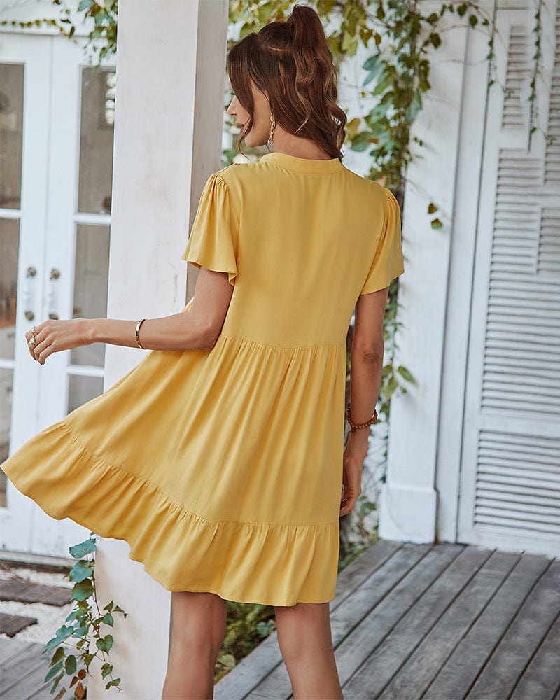 Crochet Lace Detail Summer Dress - Image 4