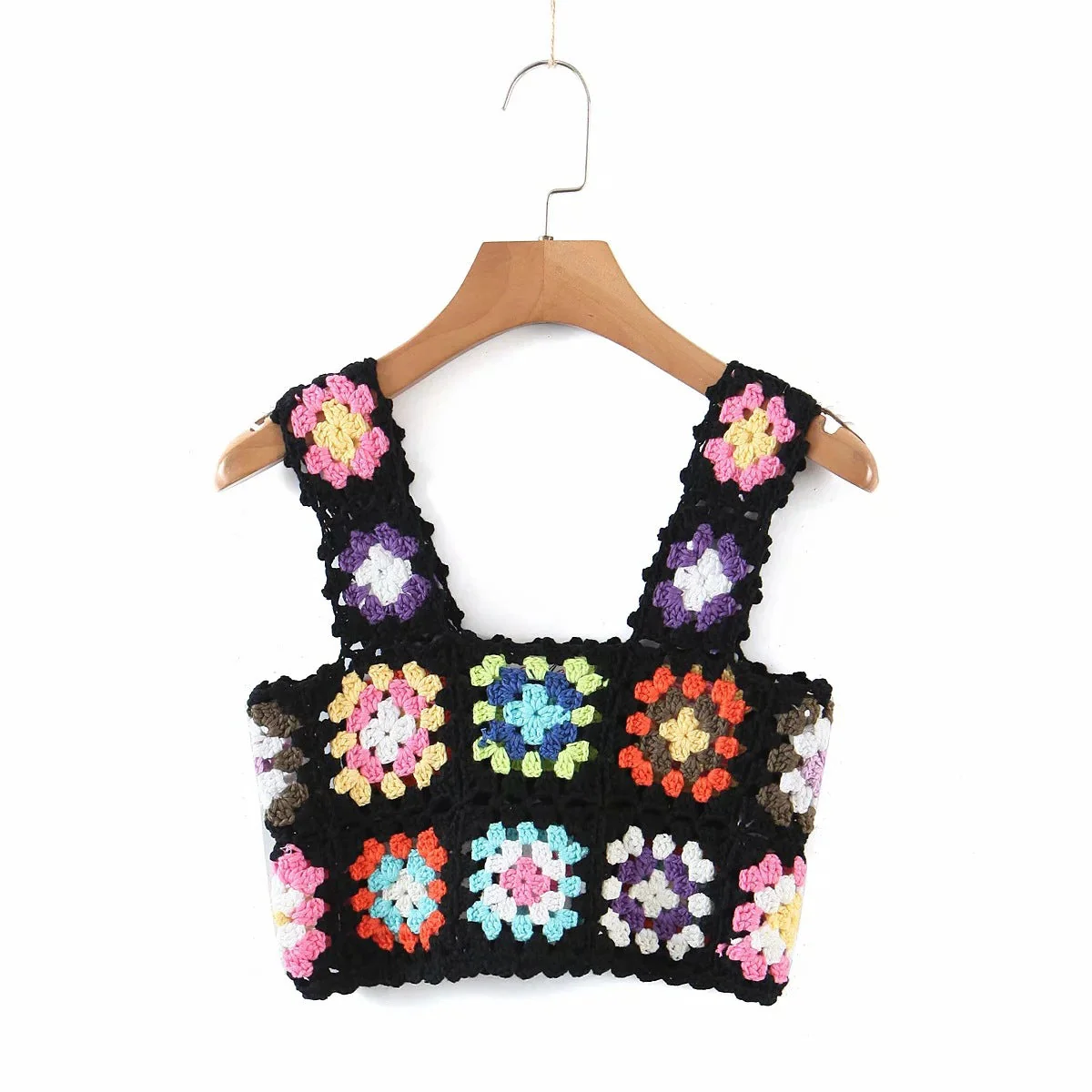 Crochet Rainbow Crop Top - Image 2