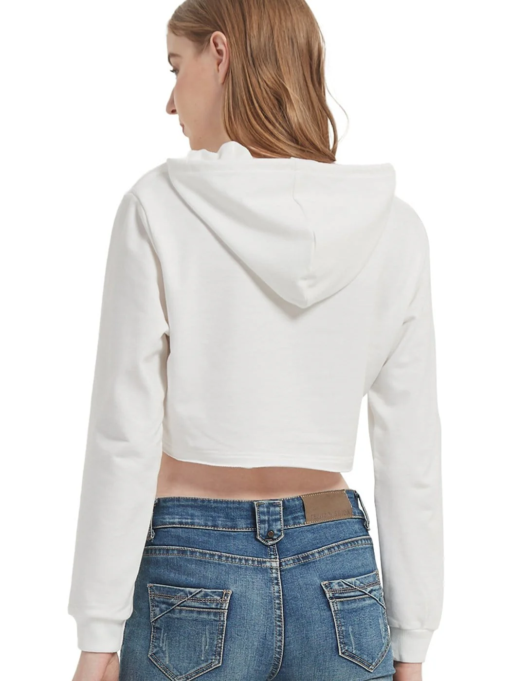Crop Top Sweatshirt Long Sleeve Hoodie Pullover - Image 15