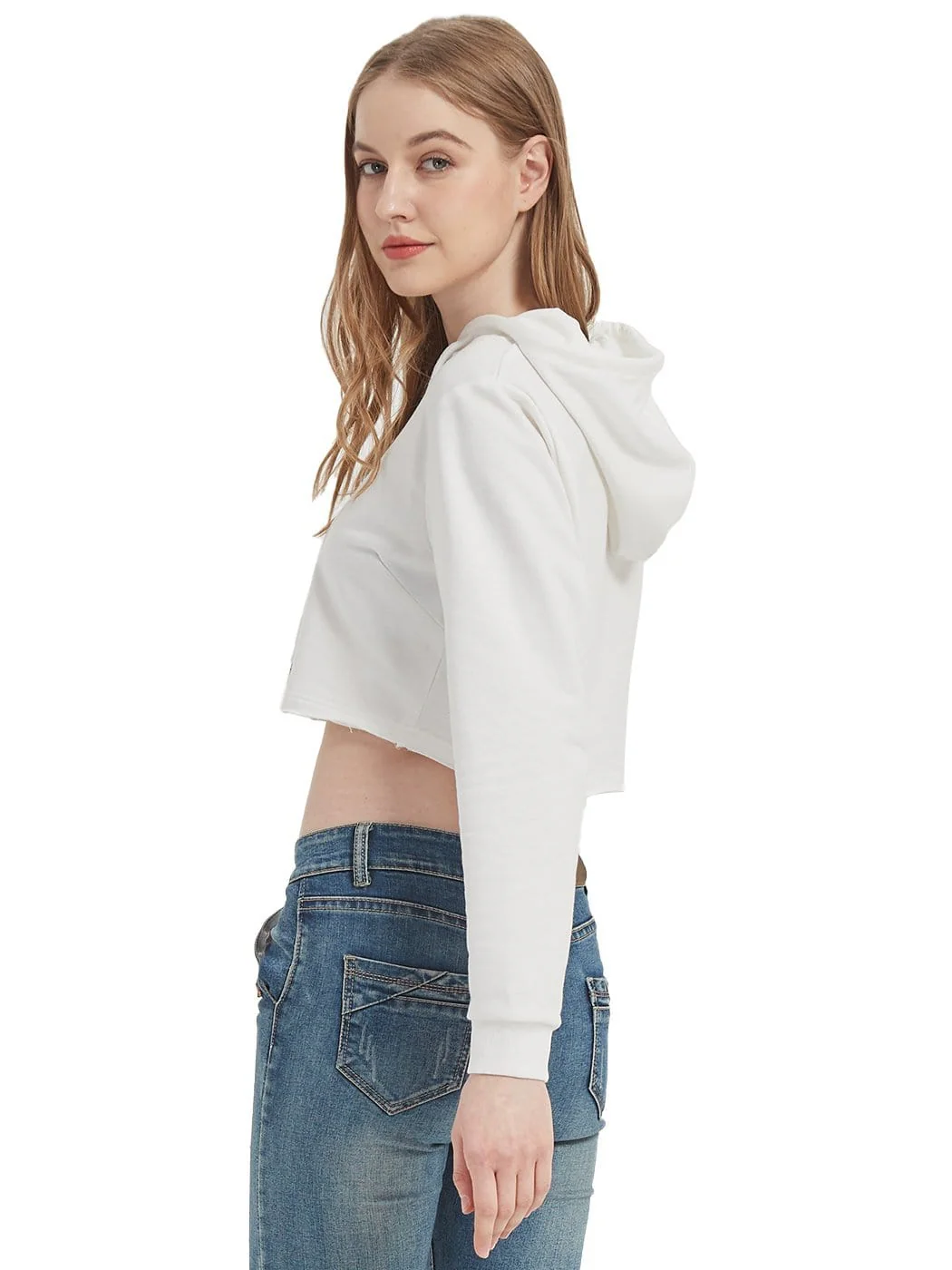 Crop Top Sweatshirt Long Sleeve Hoodie Pullover - Image 18