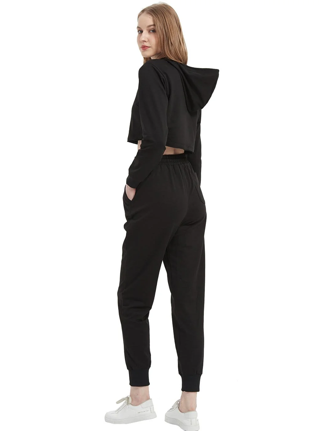 Crop Top Sweatshirt Long Sleeve Hoodie Pullover - Image 5