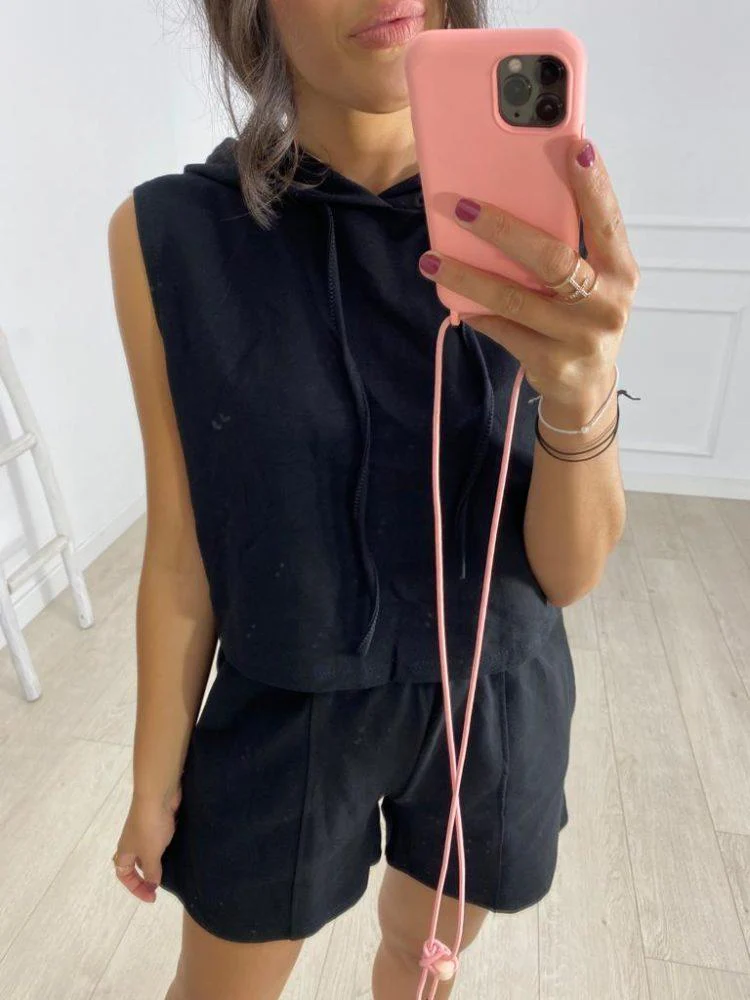 Cropped Hoodie Lounge Set