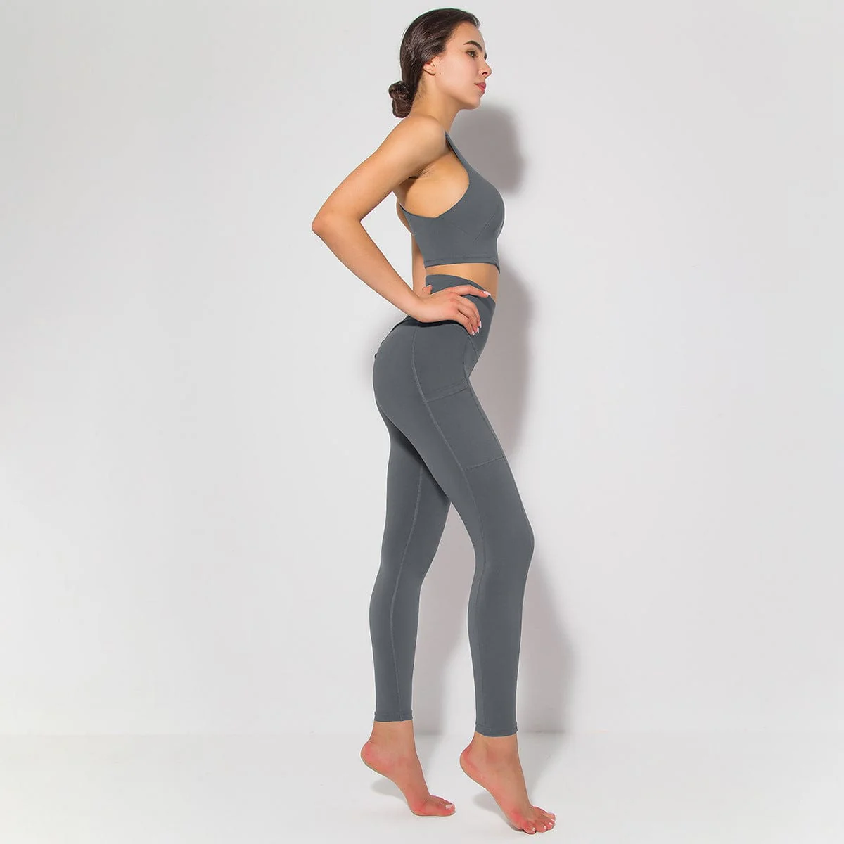 Cross Back Sports Bra & Sculpting Leggings Set - Image 11