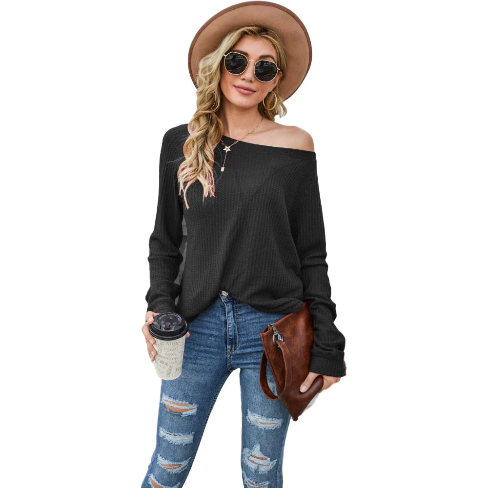 Cross Stitching Textured Pullover - Image 2