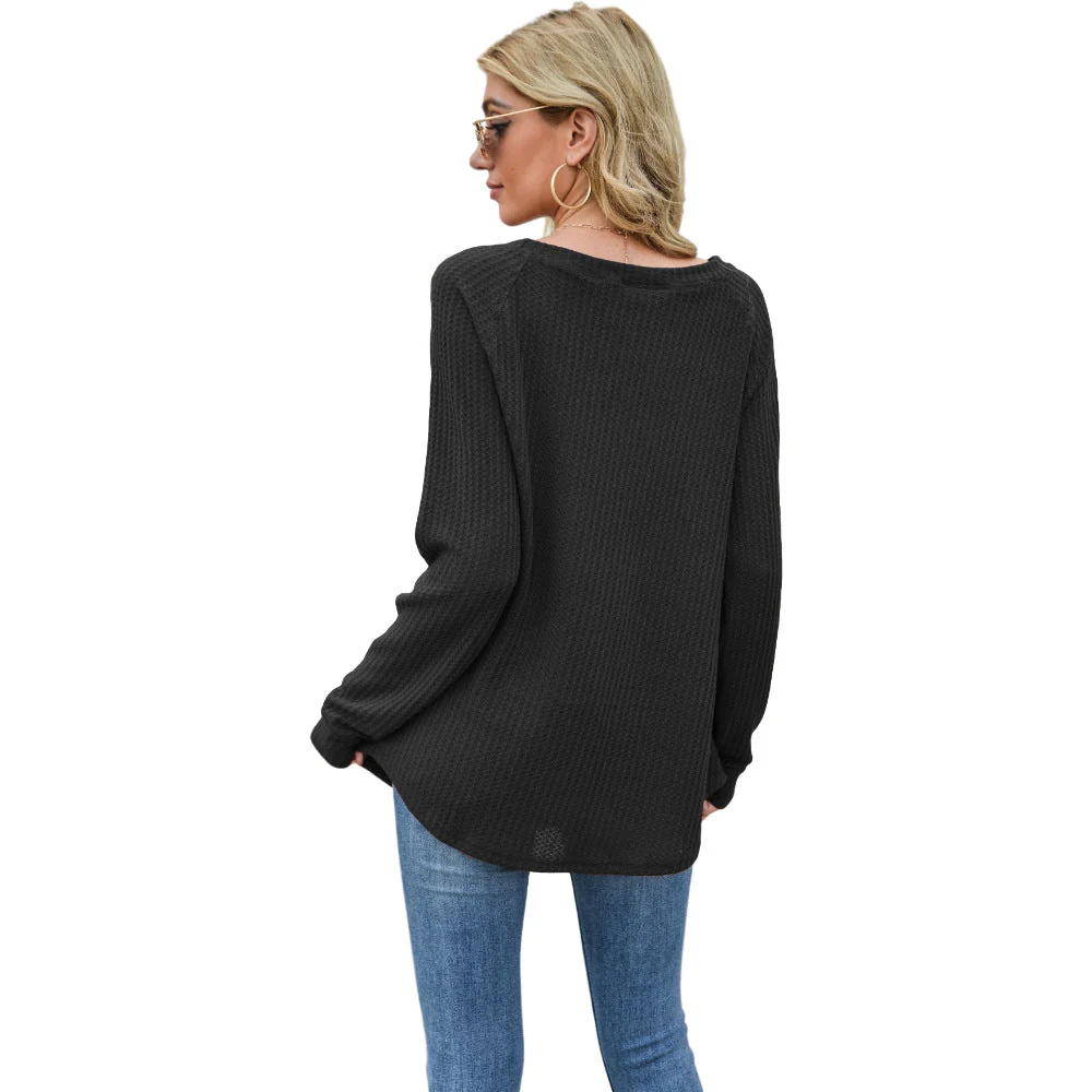 Cross Stitching Textured Pullover - Image 32