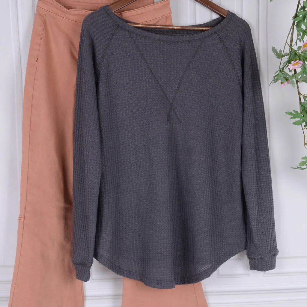 Cross Stitching Textured Pullover - Image 41