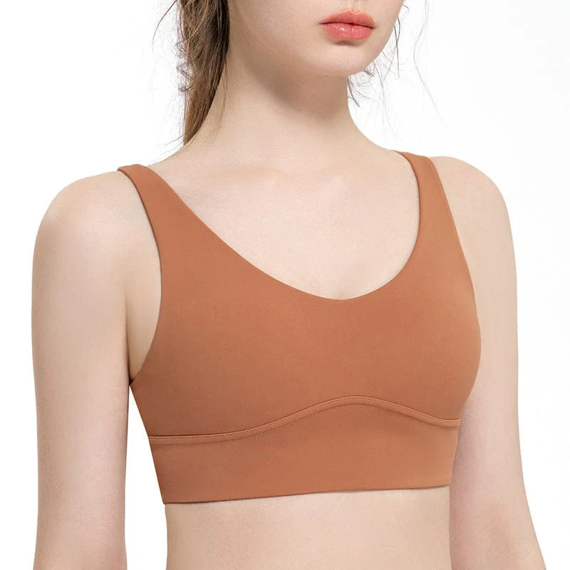 Cross Straps V-Neck Sports Bra - Image 13