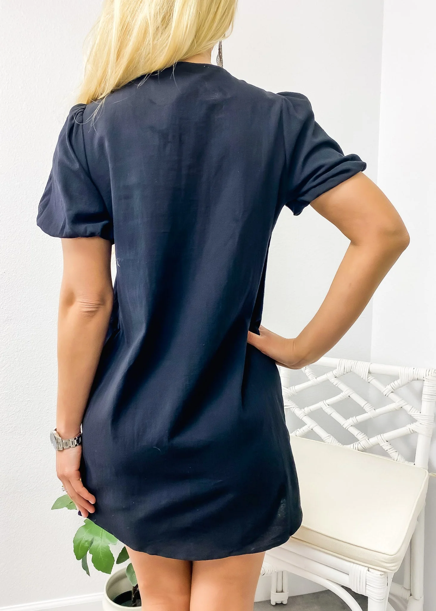 Cross Tie Front Shirt Dress - Image 7