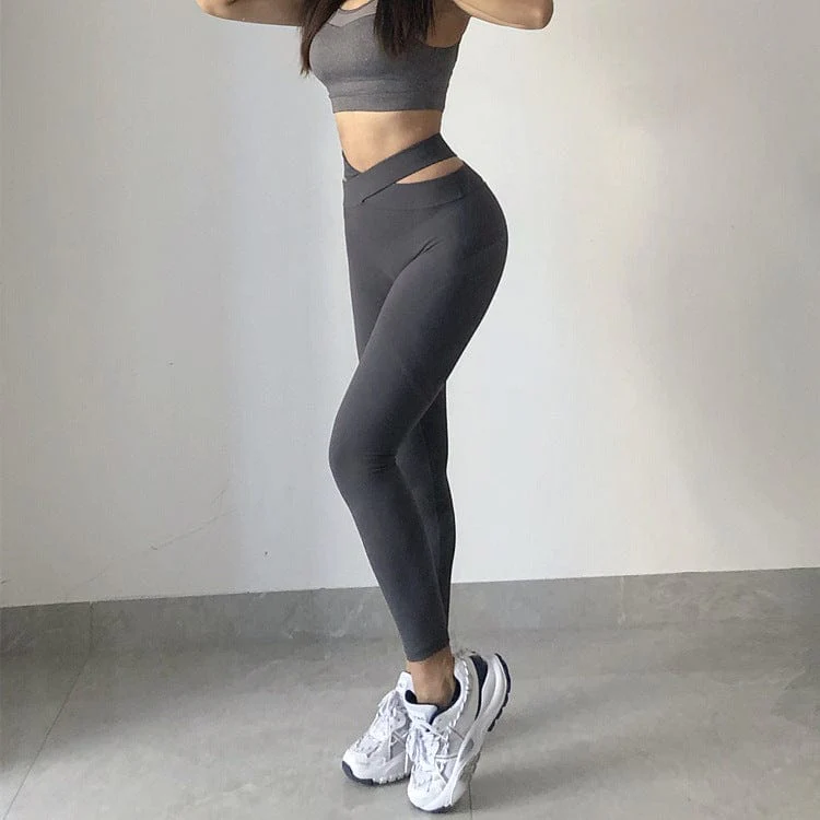 Cross V Waist Leggings - Image 7