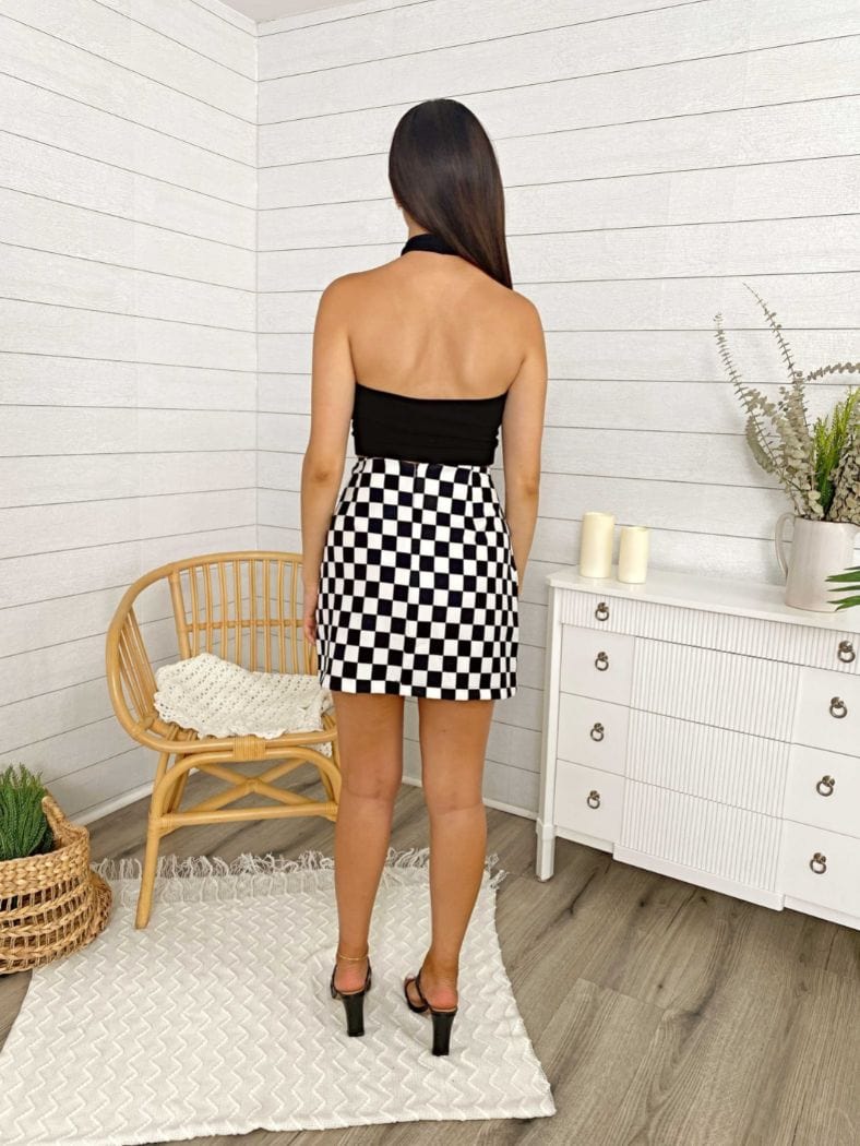 Crossover Halter Cut Out Open Back Crop Top - Image 2