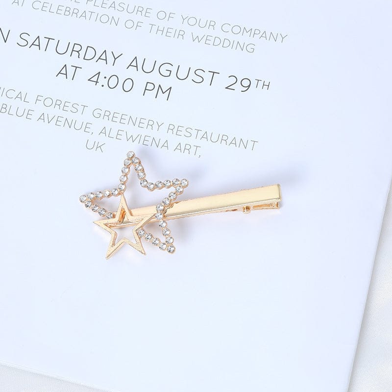 Crystal Embellished Stars Hair Pin - Image 2