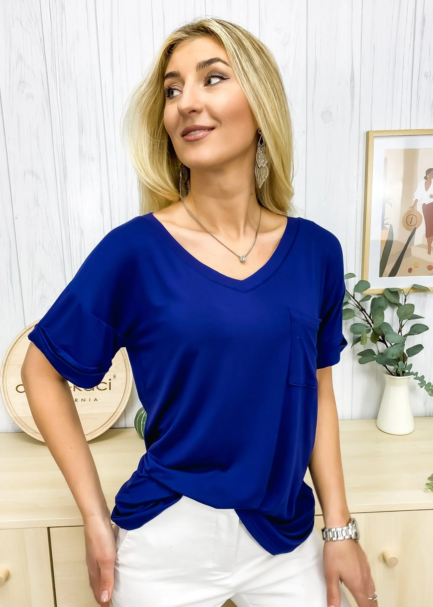 Cuffed Loose Tee - Image 3