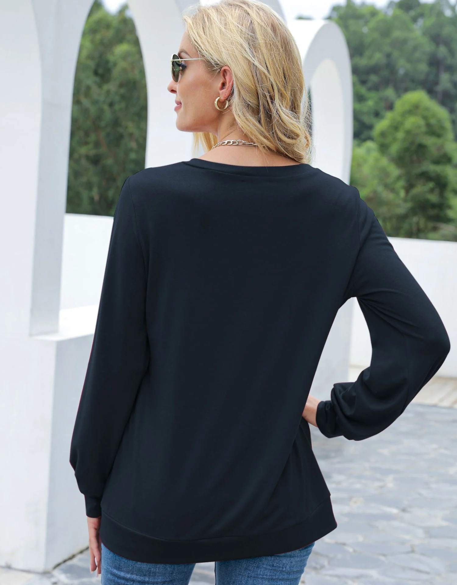 Cut Out Pullover Long Sleeve - Image 17