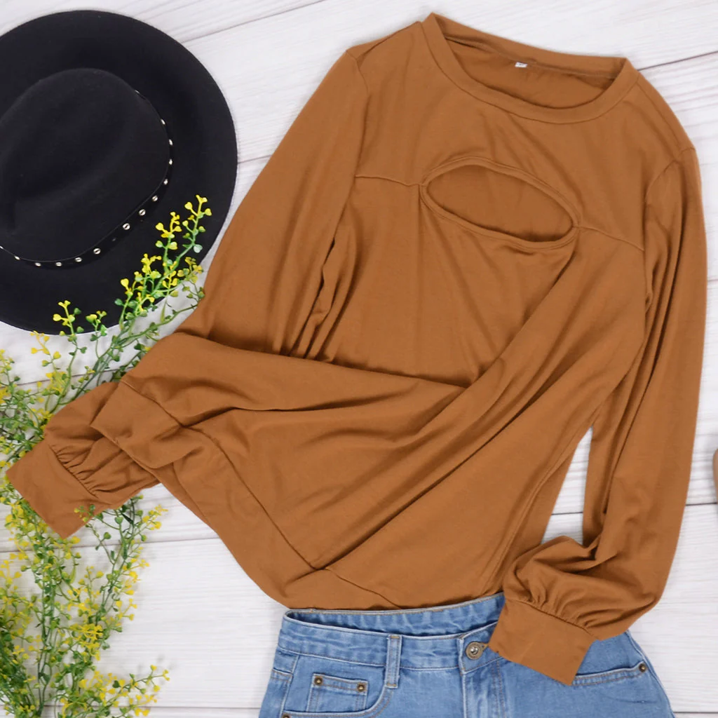 Cut Out Pullover Long Sleeve - Image 18