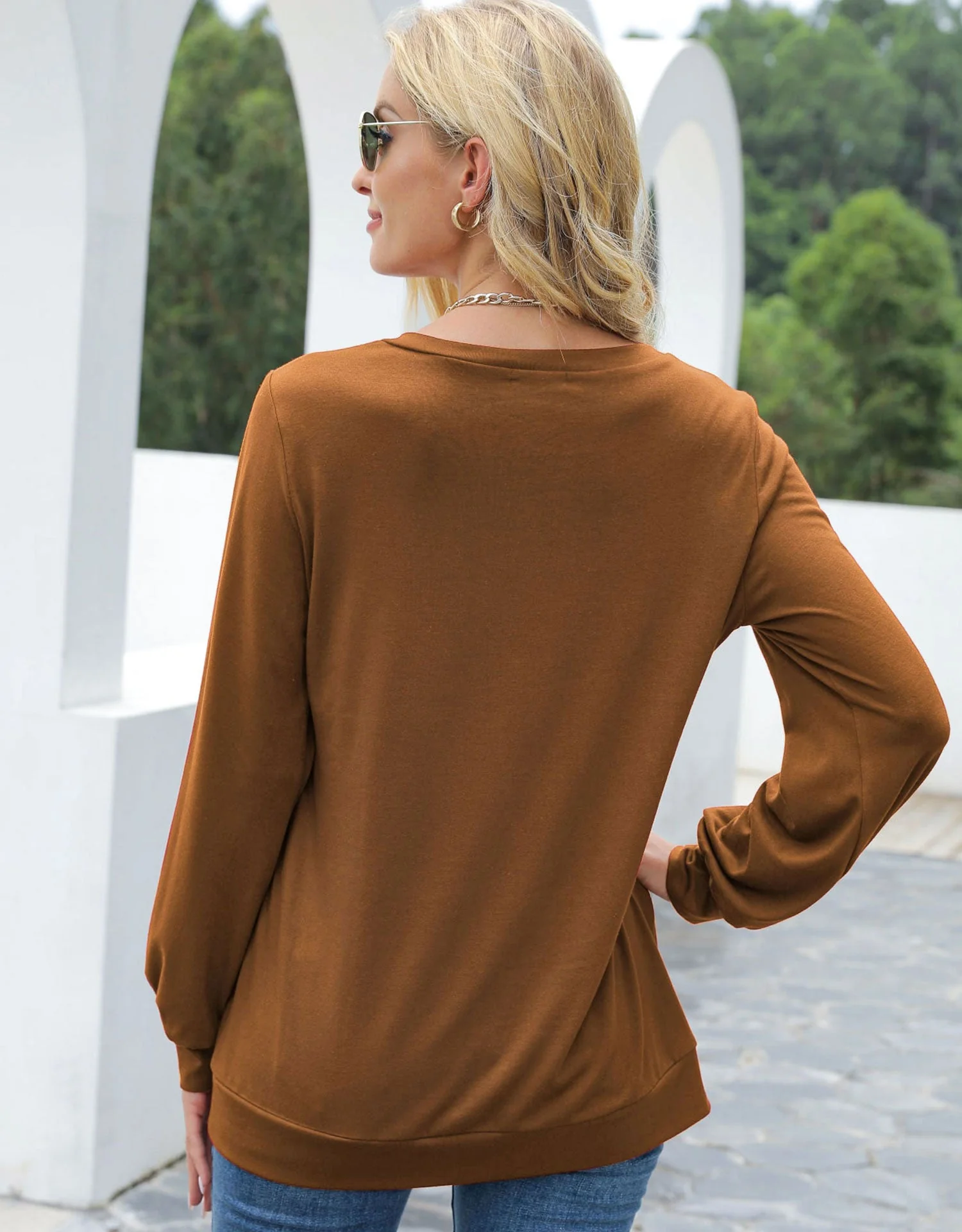 Cut Out Pullover Long Sleeve - Image 24