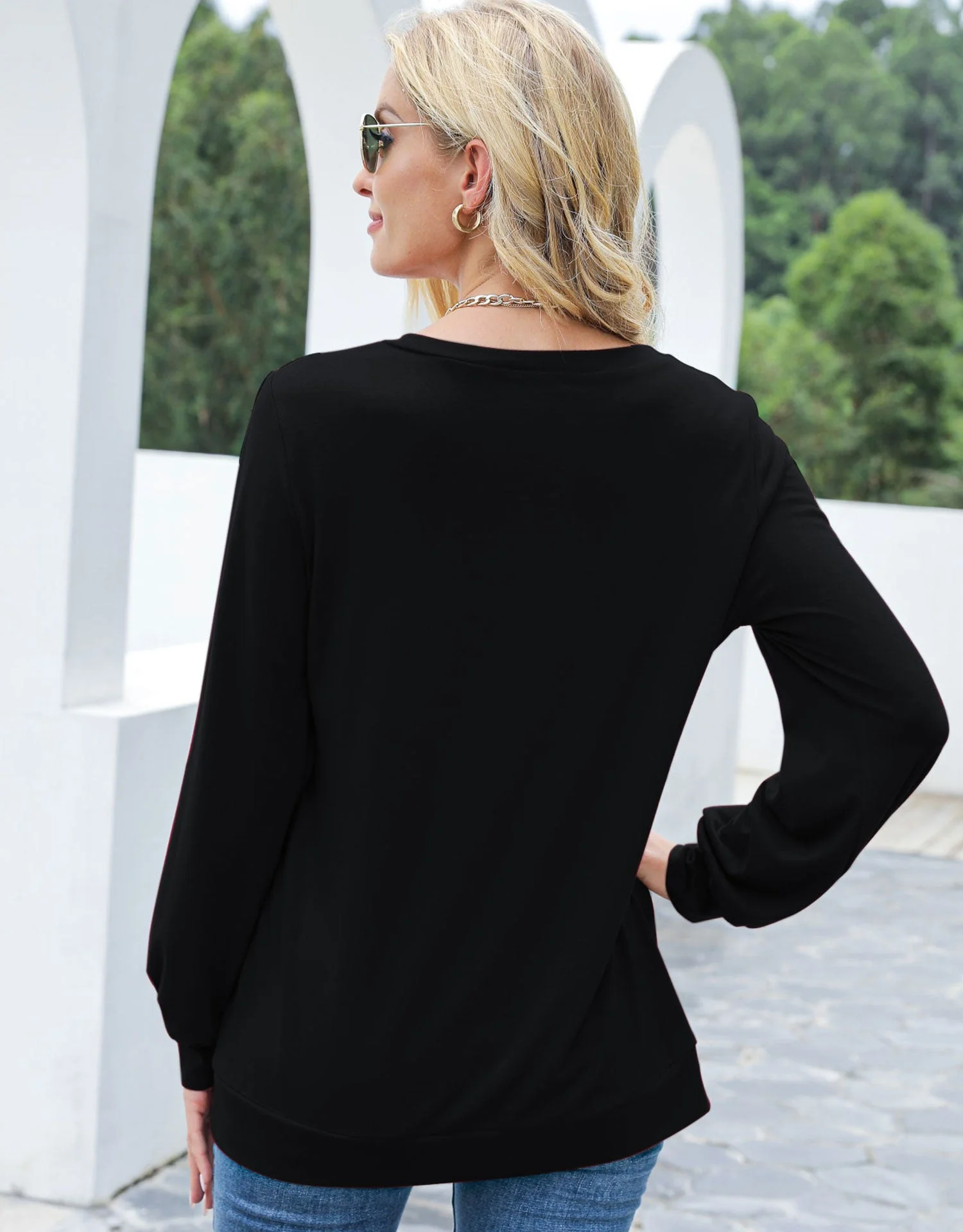 Cut Out Pullover Long Sleeve - Image 6