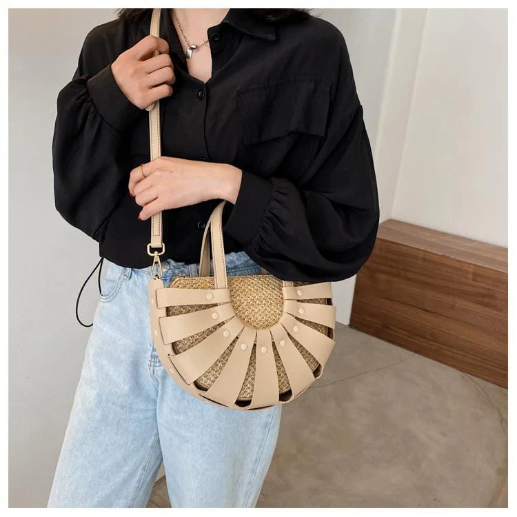 Cutout Fan Cross Body Bag - Image 9