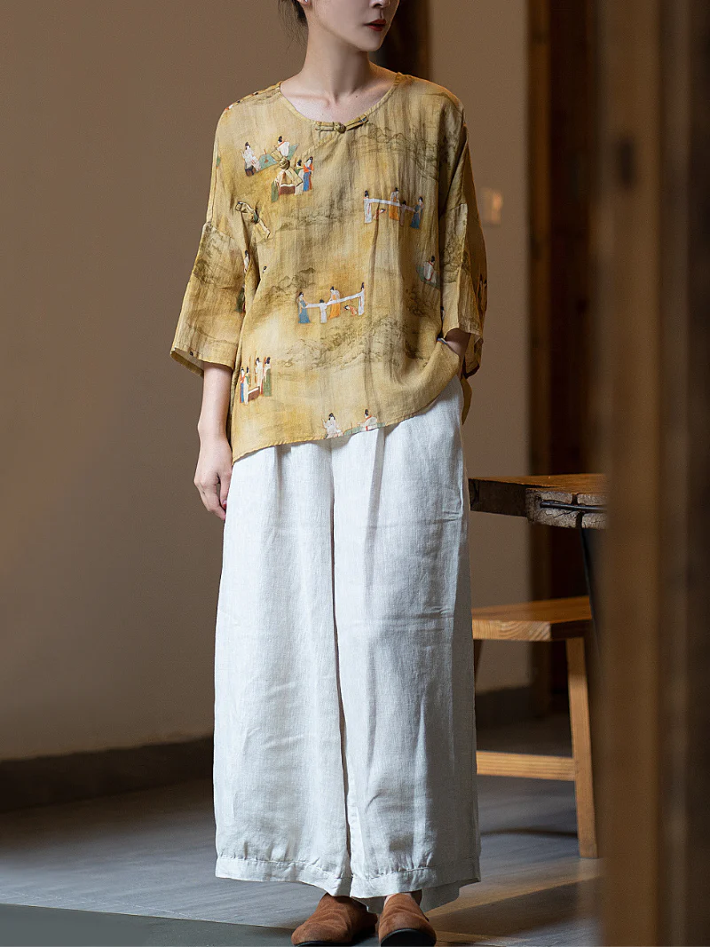 Daily Ritual Round Neck Loose Pullover Top - Image 4