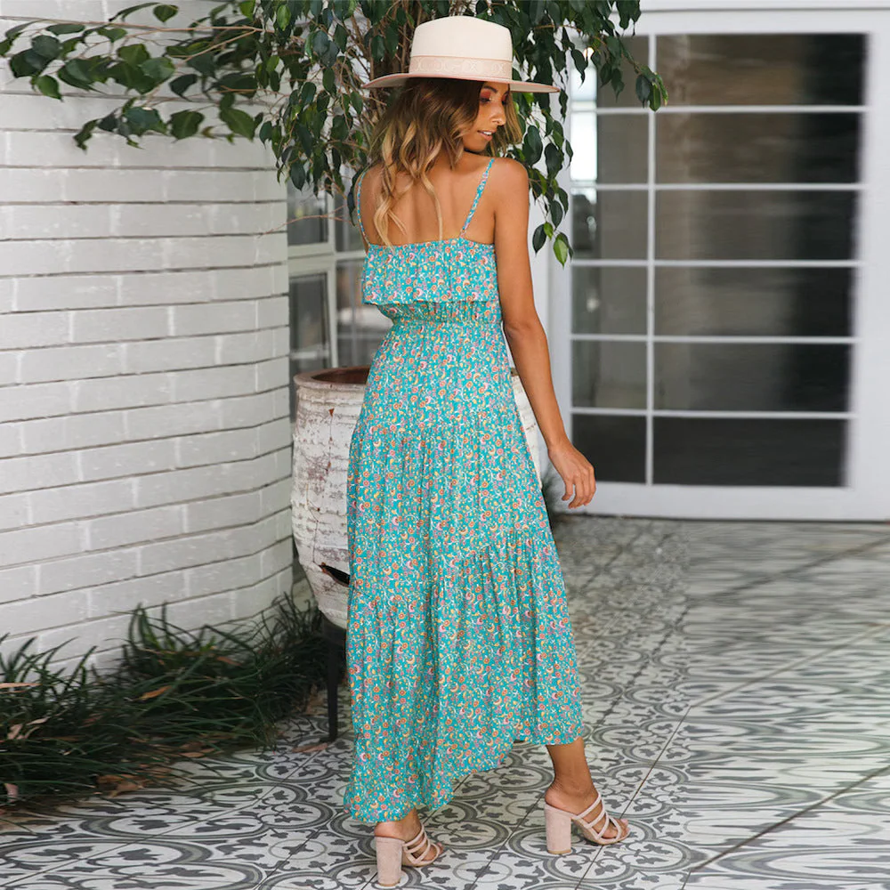 Dainty Ruffle Maxi Boho Dress - Image 13