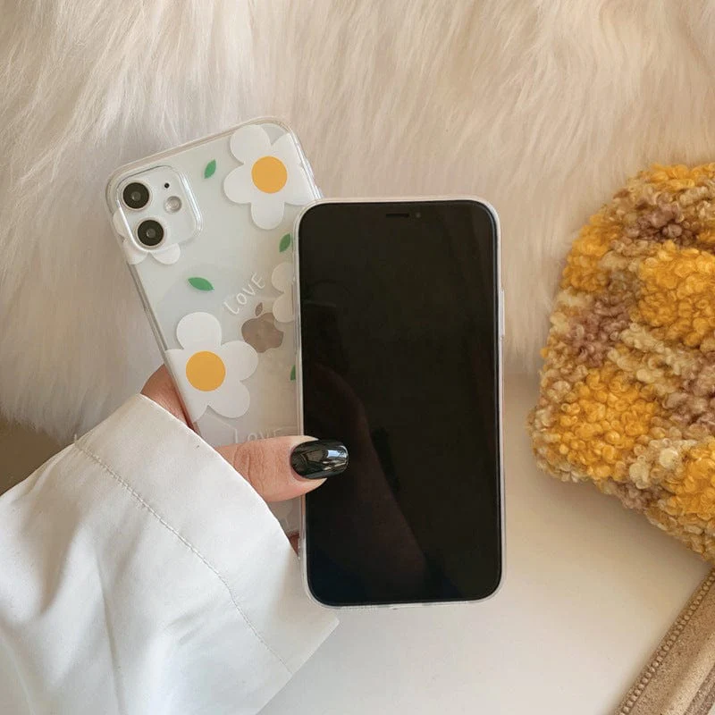 Daisy Flowers Clear Phone Case - Image 5