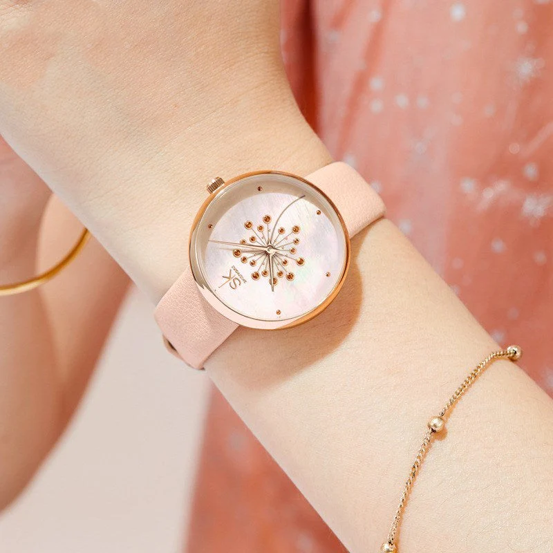 Dandelion Color Shell Face Female Watch - Image 5