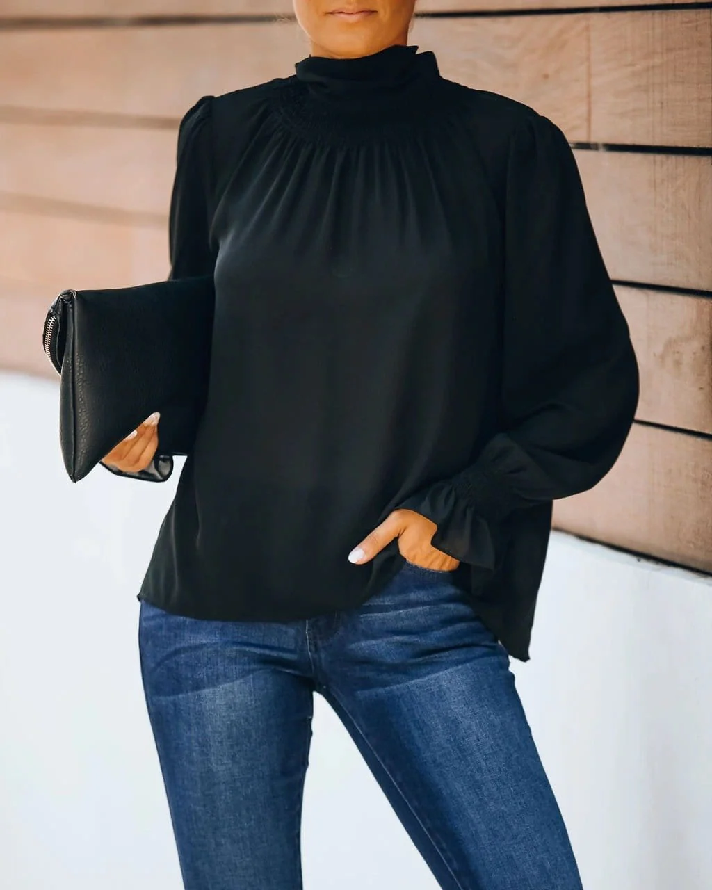 Date Night Bow Neck Blouse - Image 3