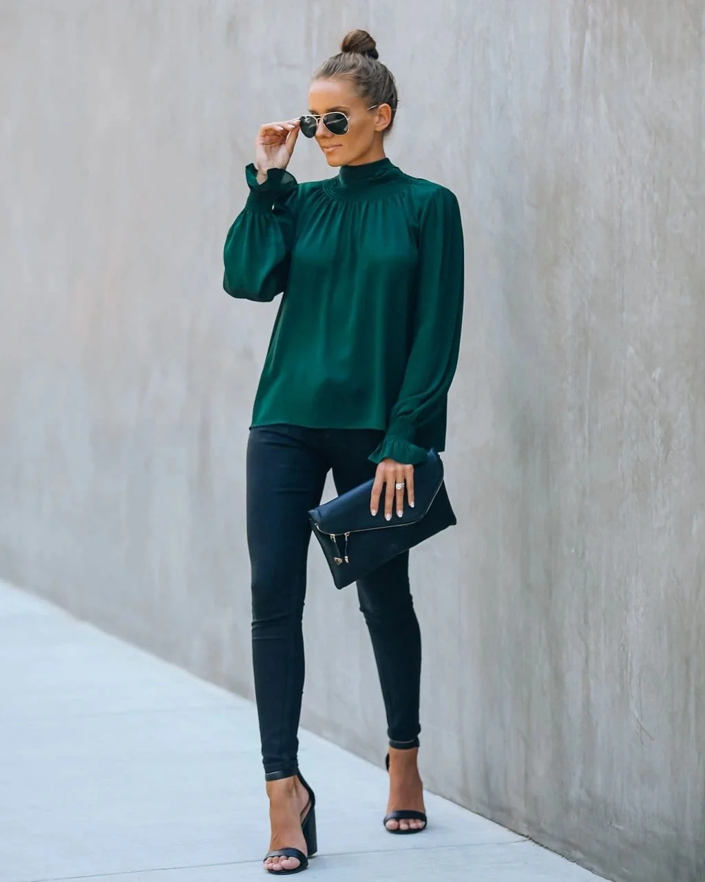 Date Night Bow Neck Blouse - Image 6