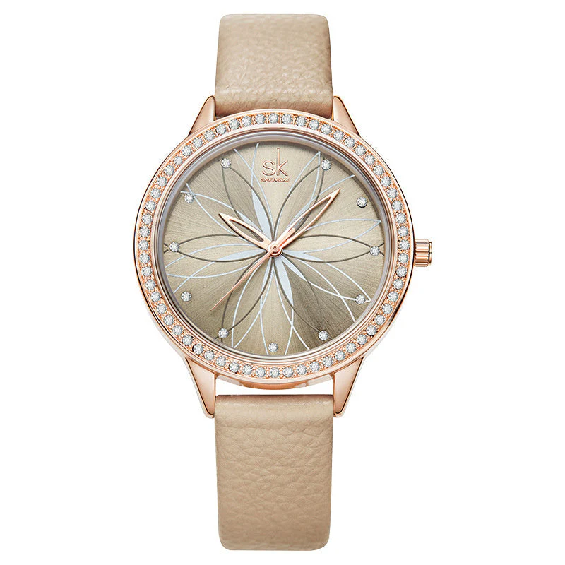 December Creative Petal Watch Belt Quartz Lady Watch - Image 2