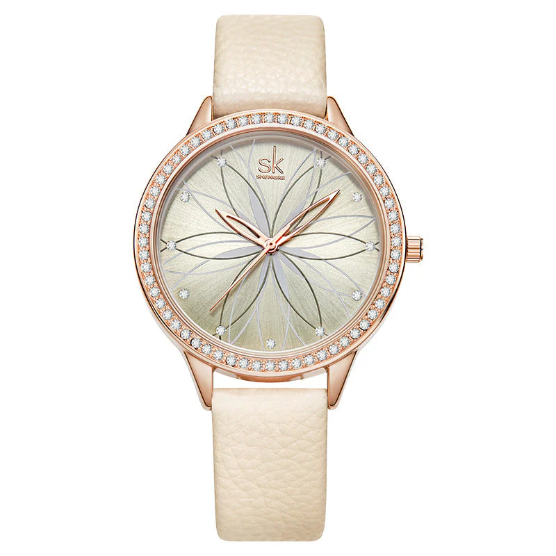 December Creative Petal Watch Belt Quartz Lady Watch - Image 4