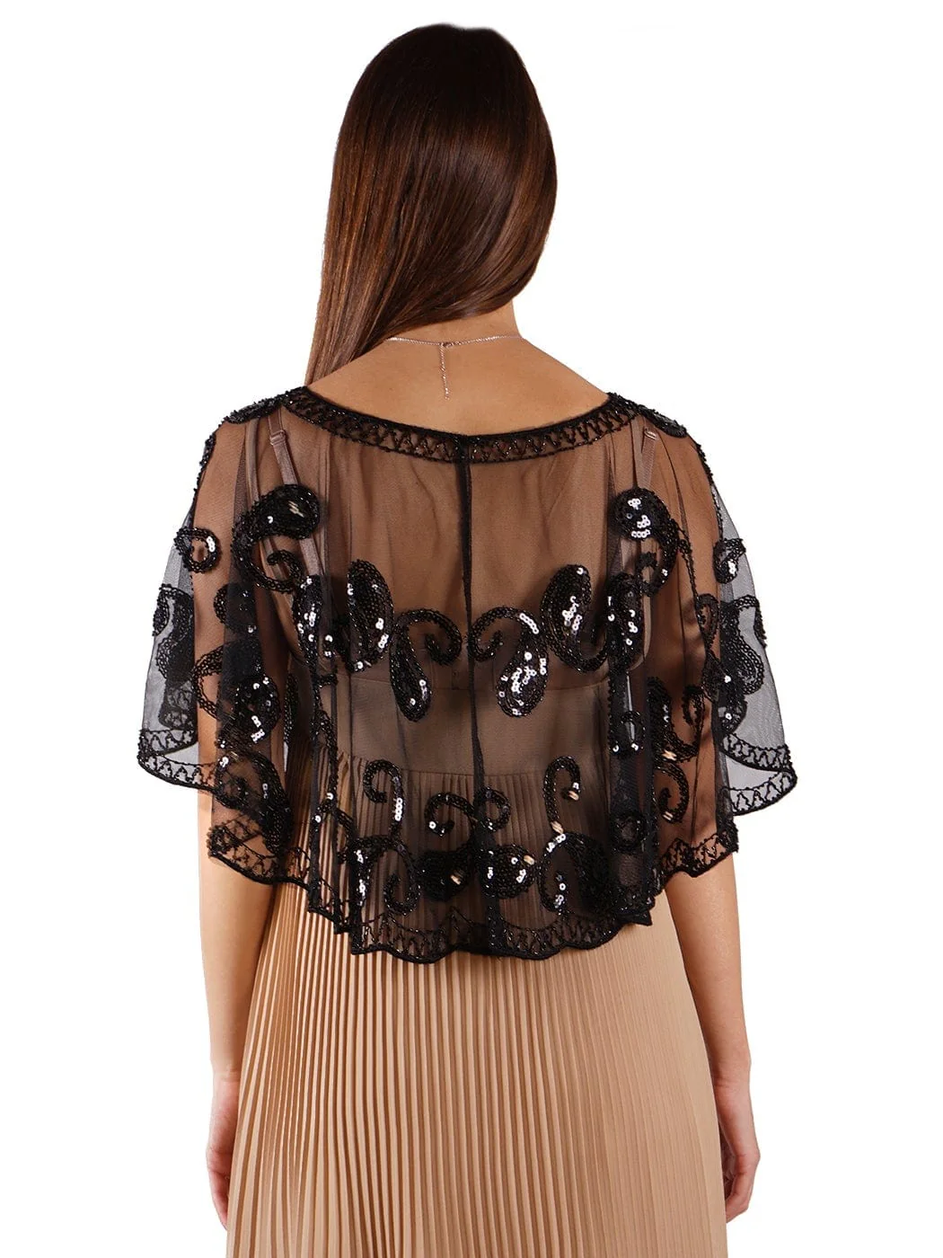 Deco Sequin Shawl Cover-Up - Image 8
