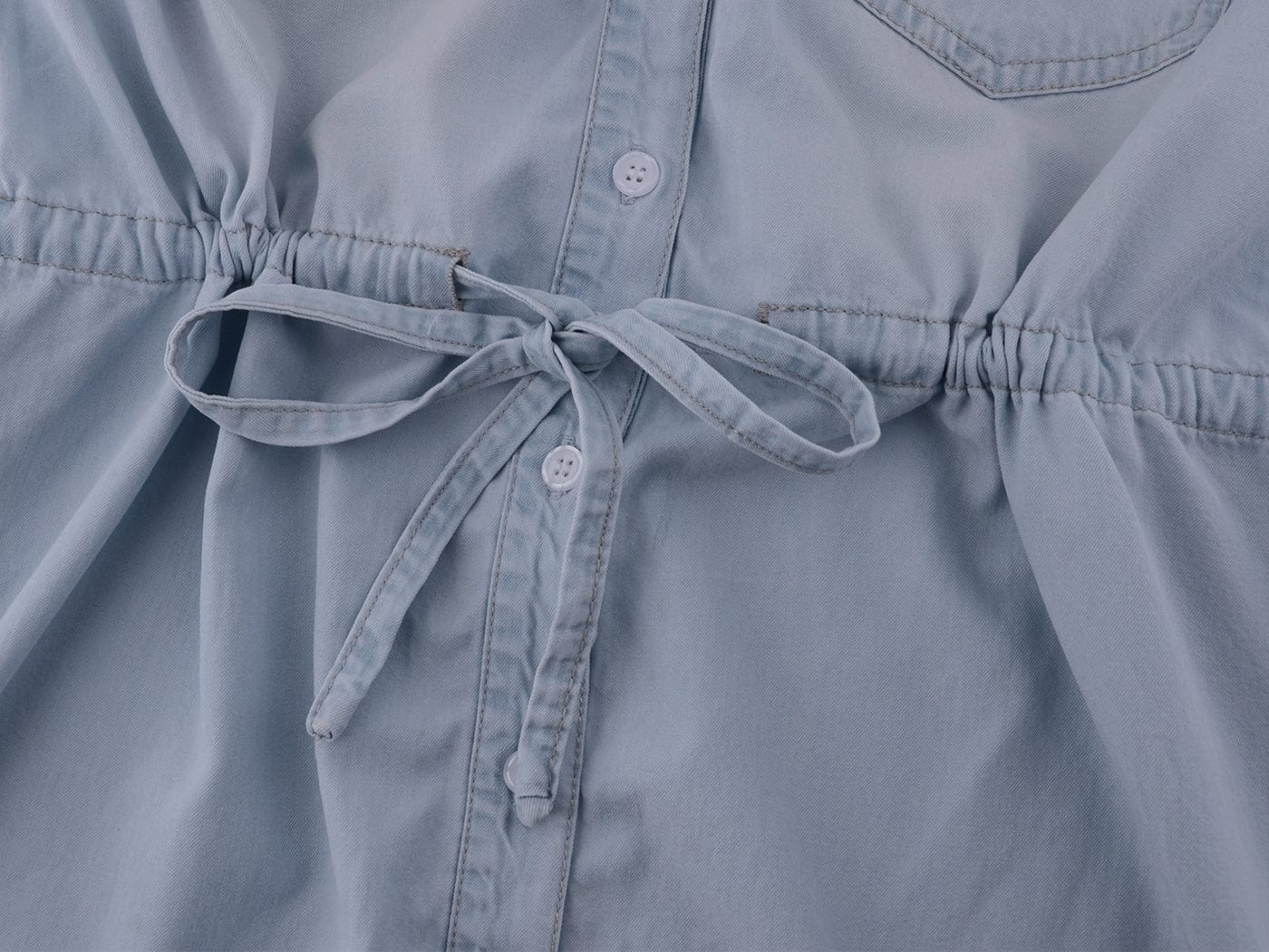 Denim Long Sleeve Jean Shirt Dress - Image 19