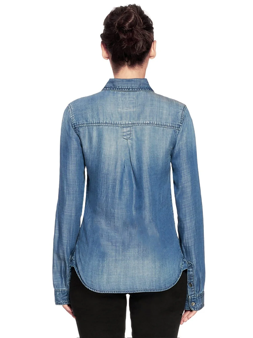 Denim Western Button Down Shirt - Image 10