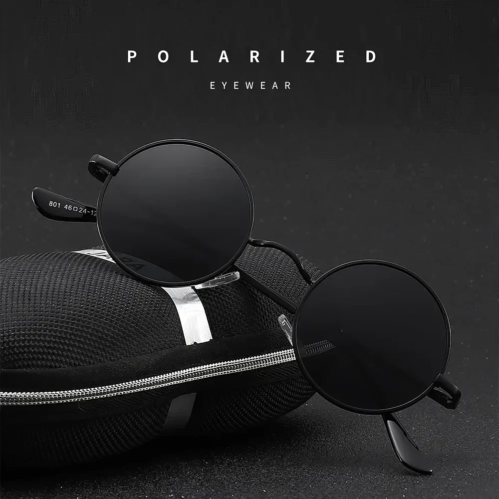 Designer Round Polarized Sunglasses - Image 7
