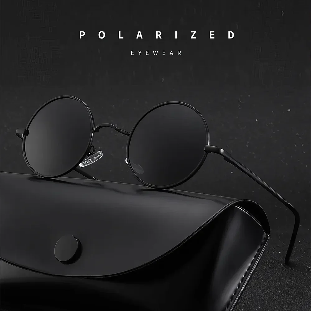 Designer Round Polarized Sunglasses - Image 8