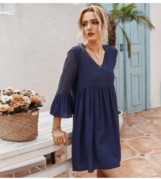 Detailed Lace Tunic Dress - Image 5
