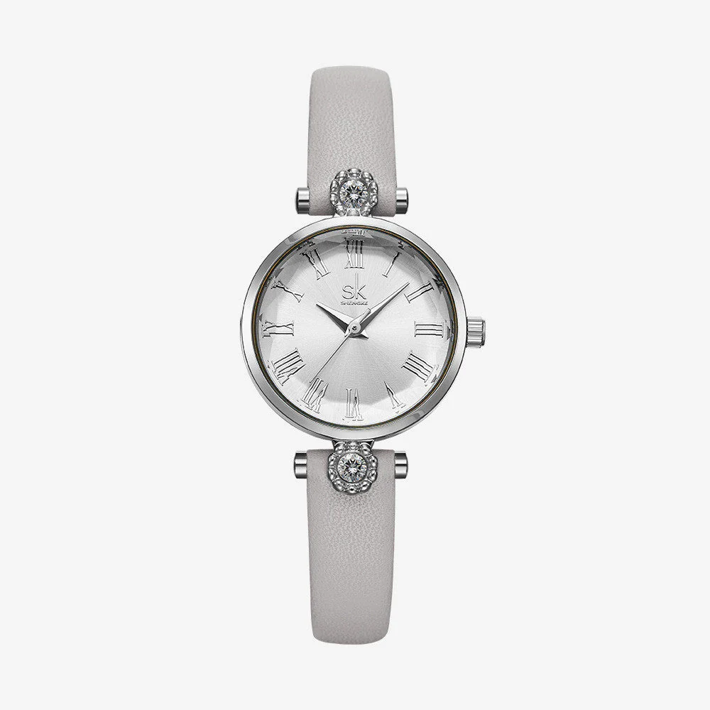 Diamond Inlaid Lady's Watch and Floral Glass Watch - Image 5