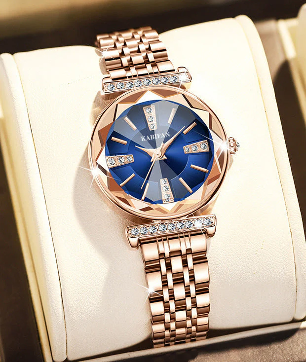 Diamond Mirror Waterproof Steel Watch - Image 5