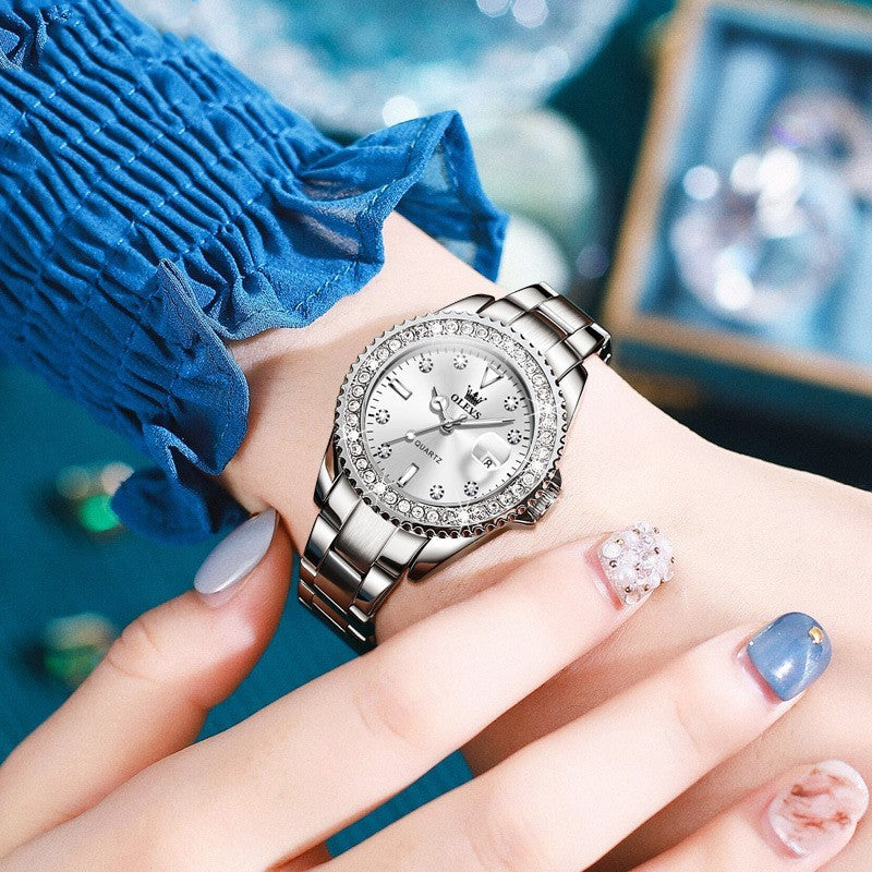 Diamond Quartz Stainless Steel Watch - Image 10