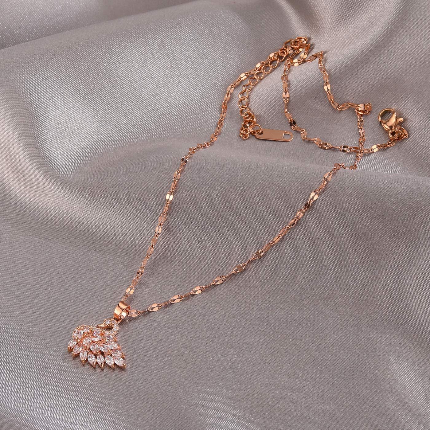 Diamond Swan Pendant Necklace - Image 5