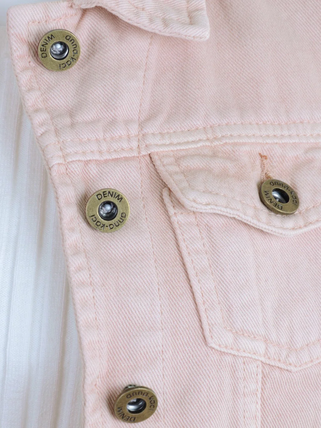 Distressed Denim Crop Vest - Image 41